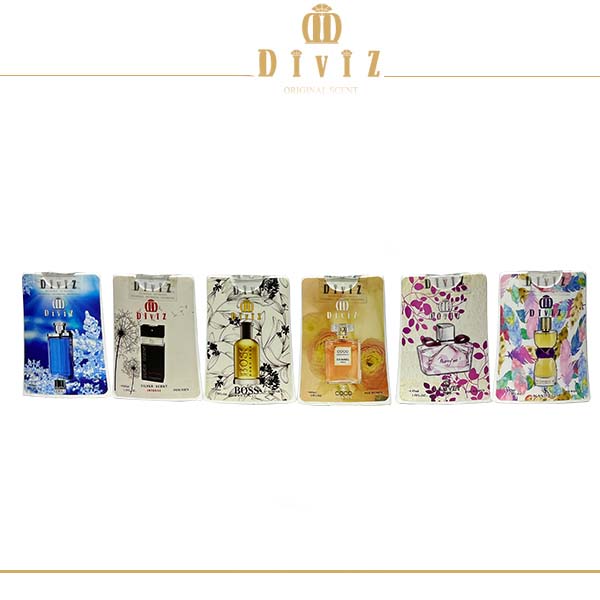 پک 6 عددی عطر جیبی زنانه و مردانه کد 3 (45 میلی لیتر )